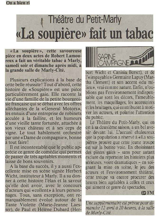 Le TPM dans la La Liberté du 8 avril 1987